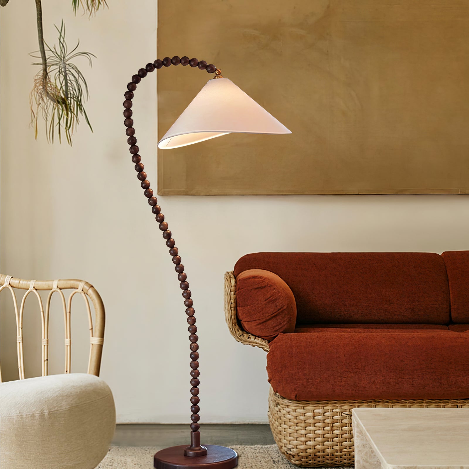 Wooden Bead Floor Lamp - Blowlighting