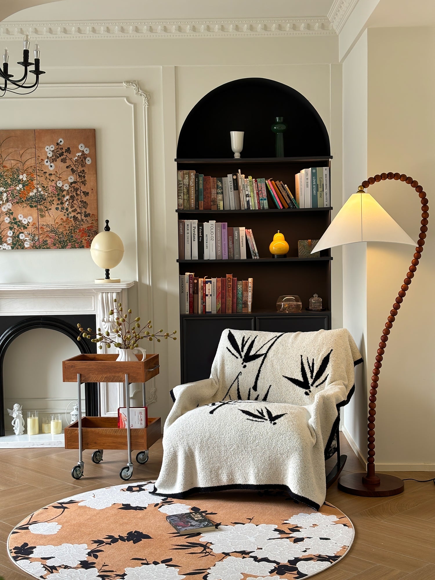 Wooden Bead Floor Lamp - Blowlighting