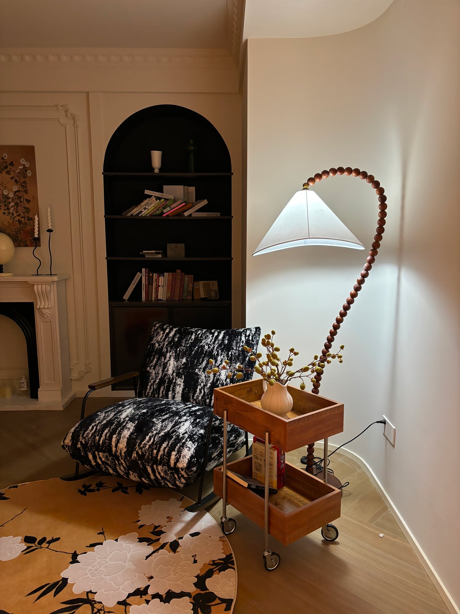 Wooden Bead Floor Lamp - Blowlighting