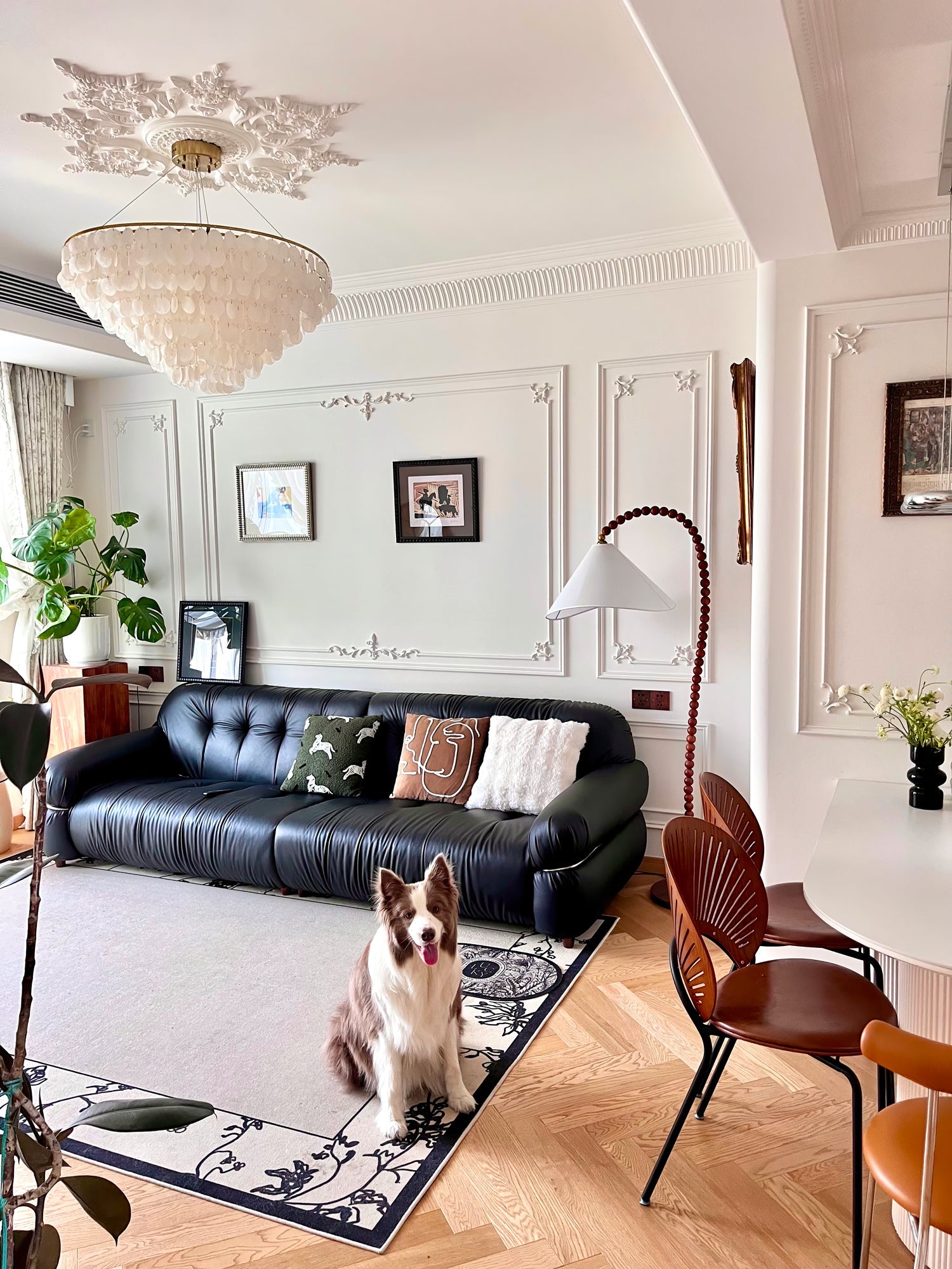 Wooden Bead Floor Lamp - Blowlighting