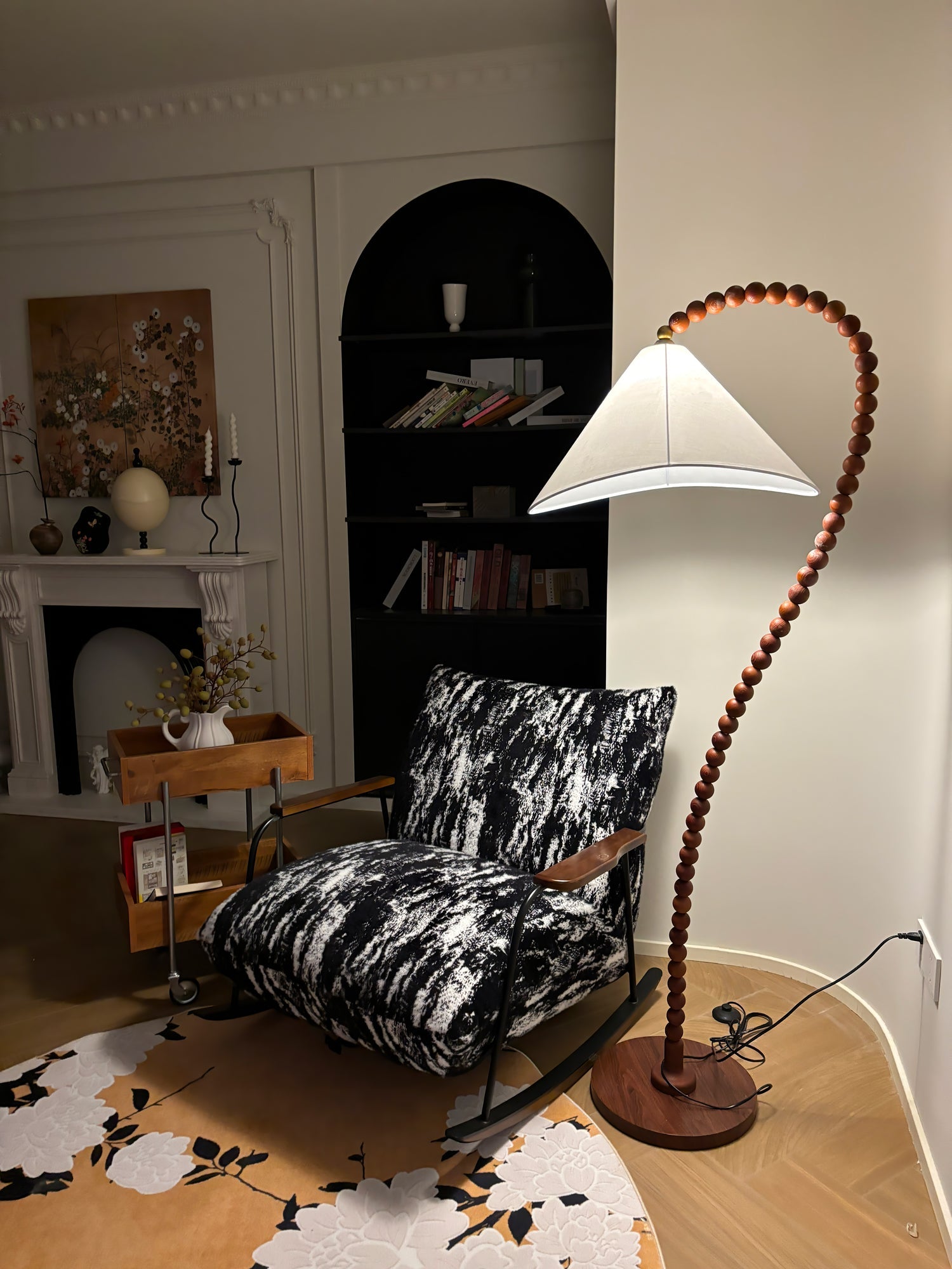 Wooden Bead Floor Lamp - Blowlighting