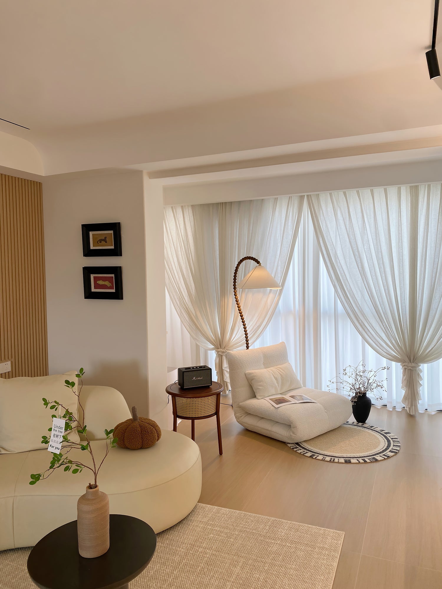 Wooden Bead Floor Lamp - Blowlighting