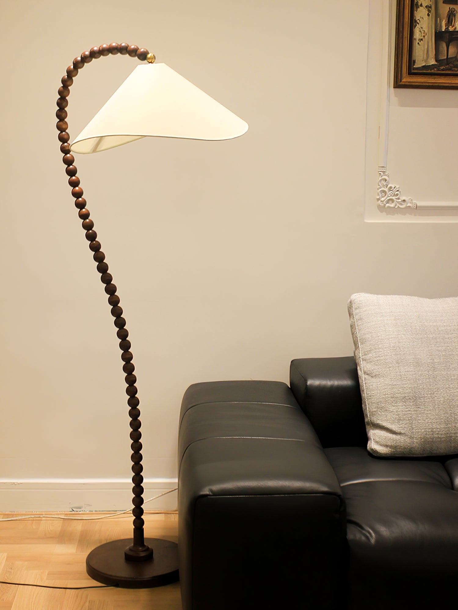 Wooden Bead Floor Lamp - Blowlighting