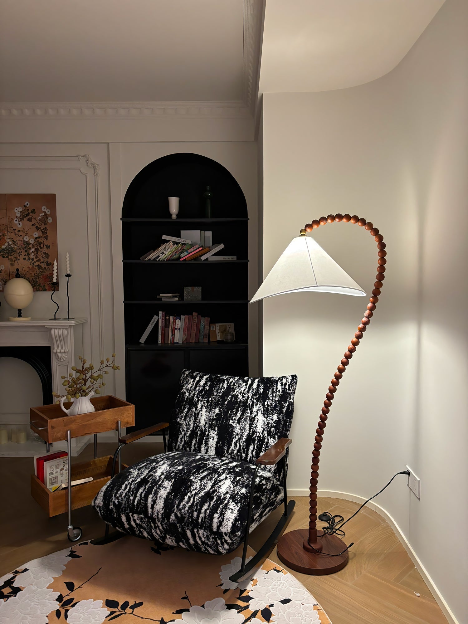 Wooden Bead Floor Lamp - Blowlighting