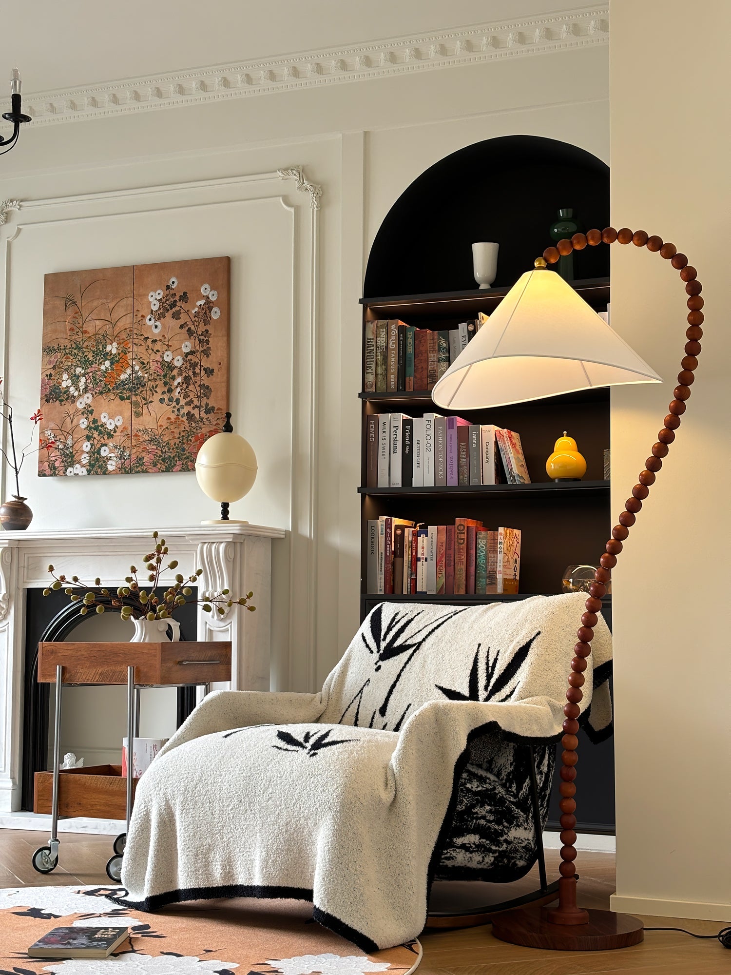 Wooden Bead Floor Lamp - Blowlighting