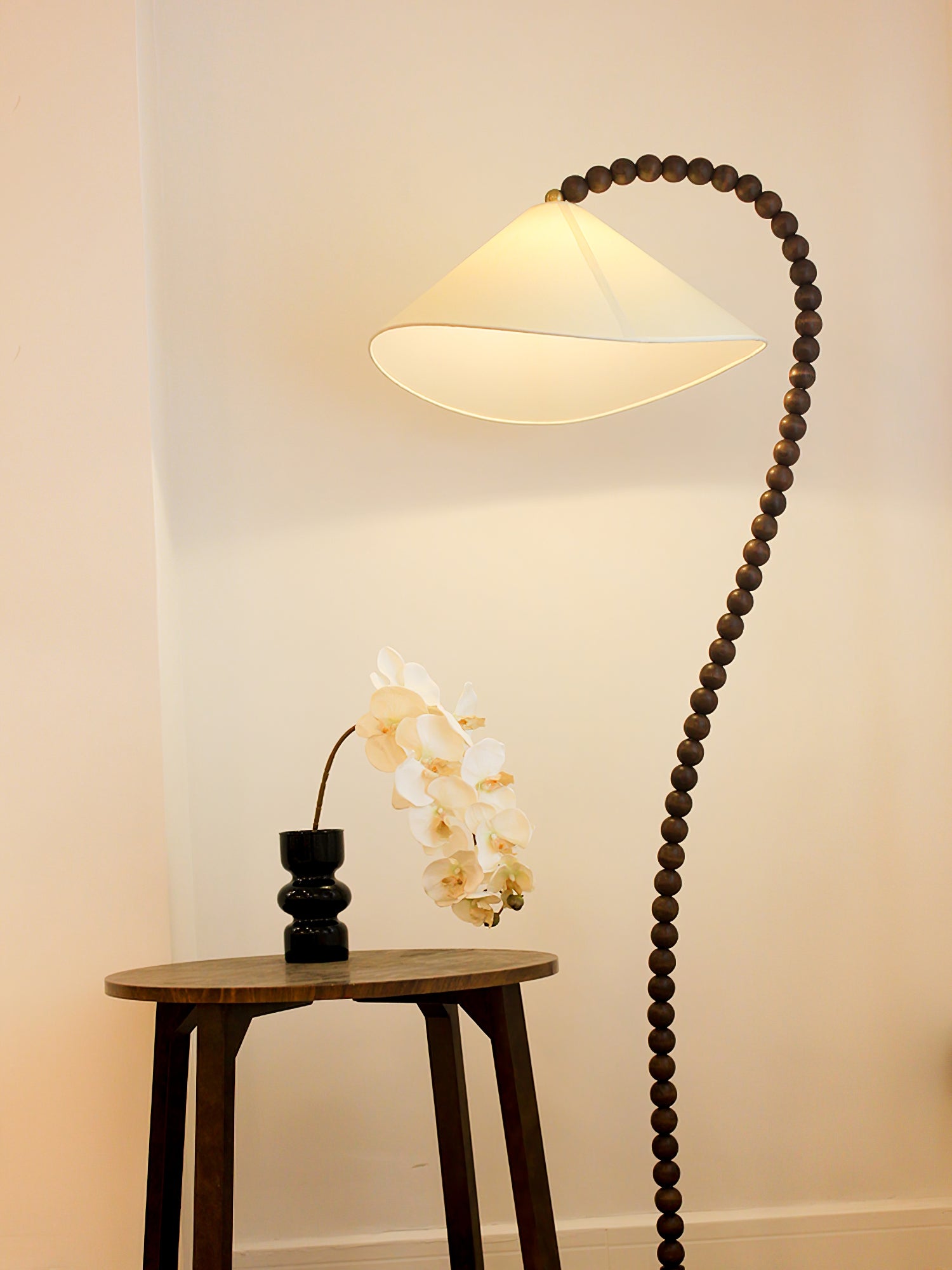 Wooden Bead Floor Lamp - Blowlighting
