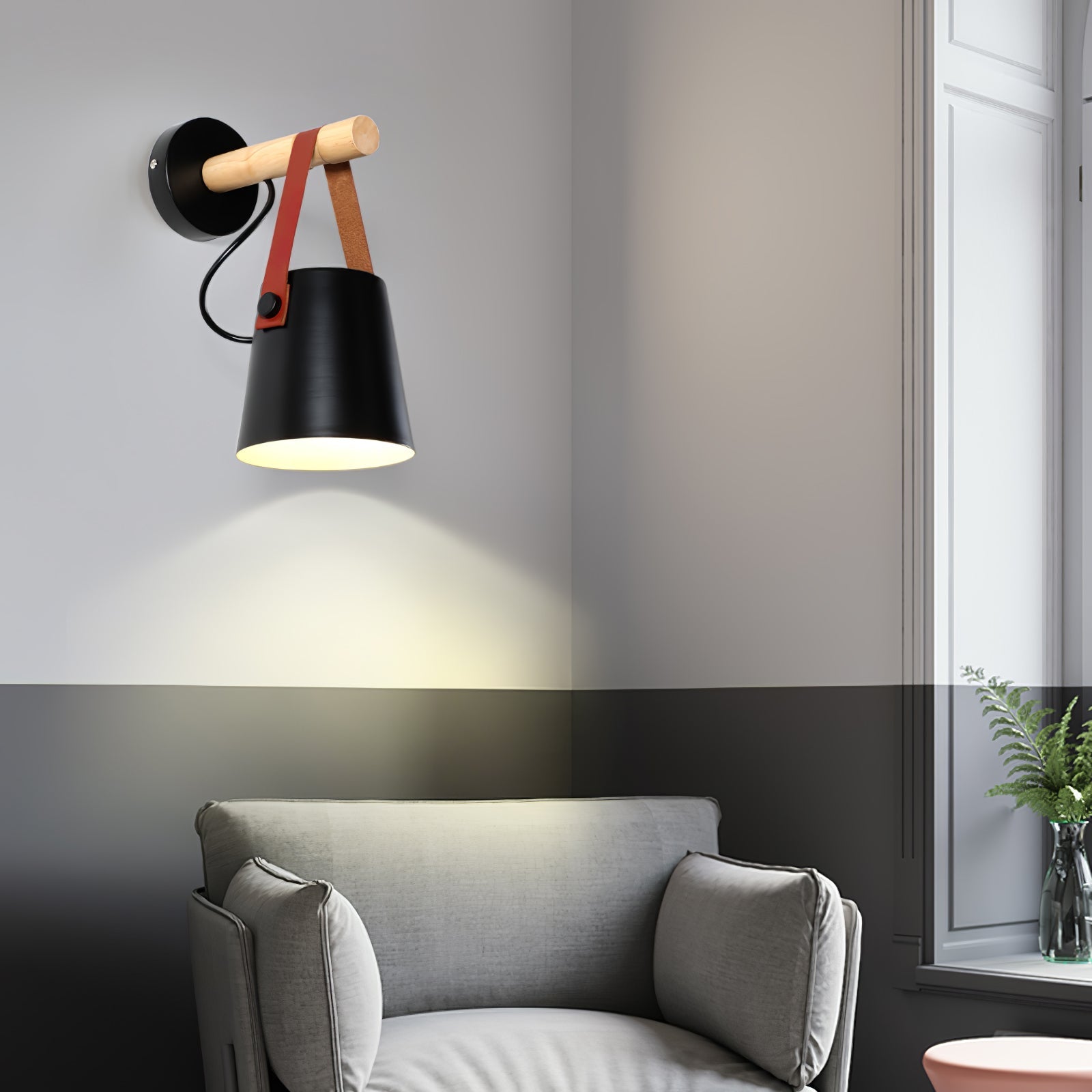 Wooden Conical Wall Light - Blowlighting