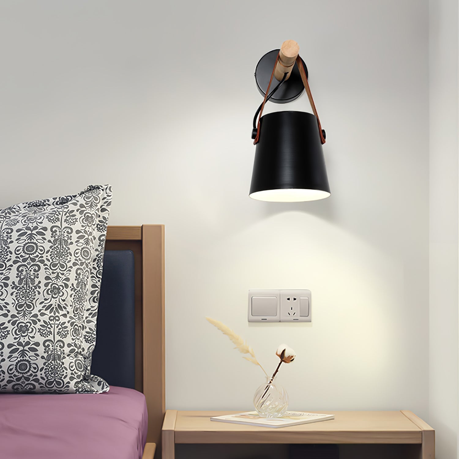 Wooden Conical Wall Light - Blowlighting