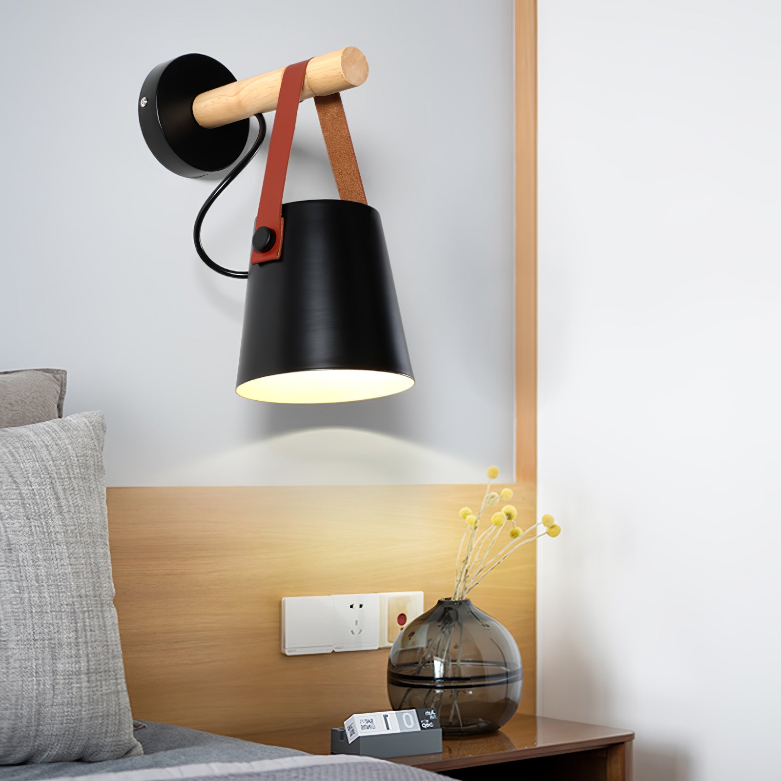 Wooden Conical Wall Light - Blowlighting