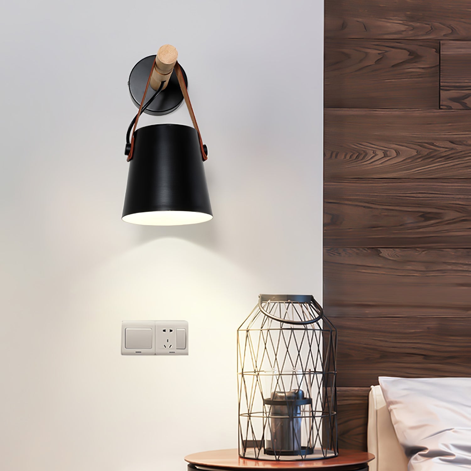 Wooden Conical Wall Light - Blowlighting