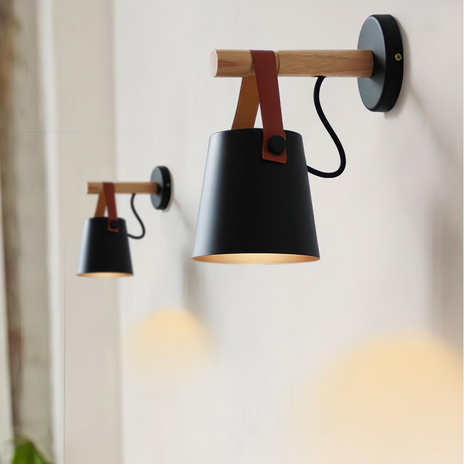 Wooden Conical Wall Light - Blowlighting