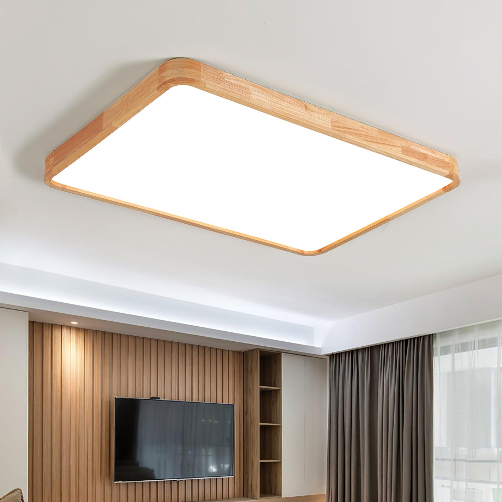 Wooden Geometric Ceiling Light - Blowlighting