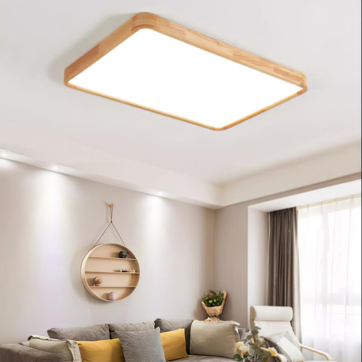 Wooden Geometric Ceiling Light - Blowlighting