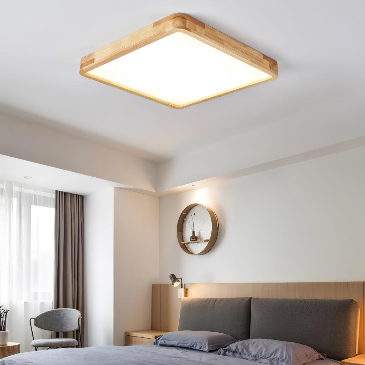 Wooden Geometric Ceiling Light - Blowlighting