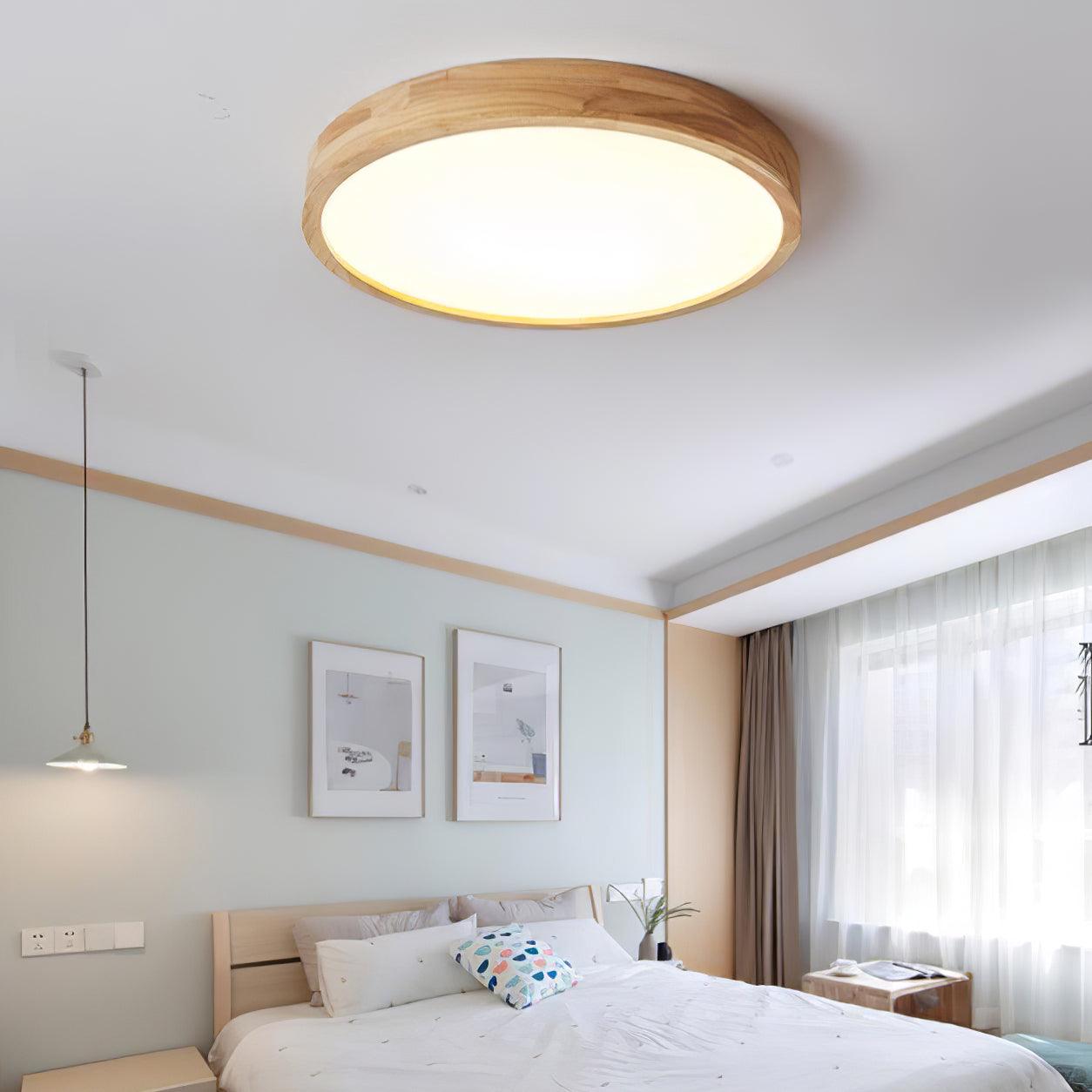 Wooden Geometric Ceiling Light - Blowlighting