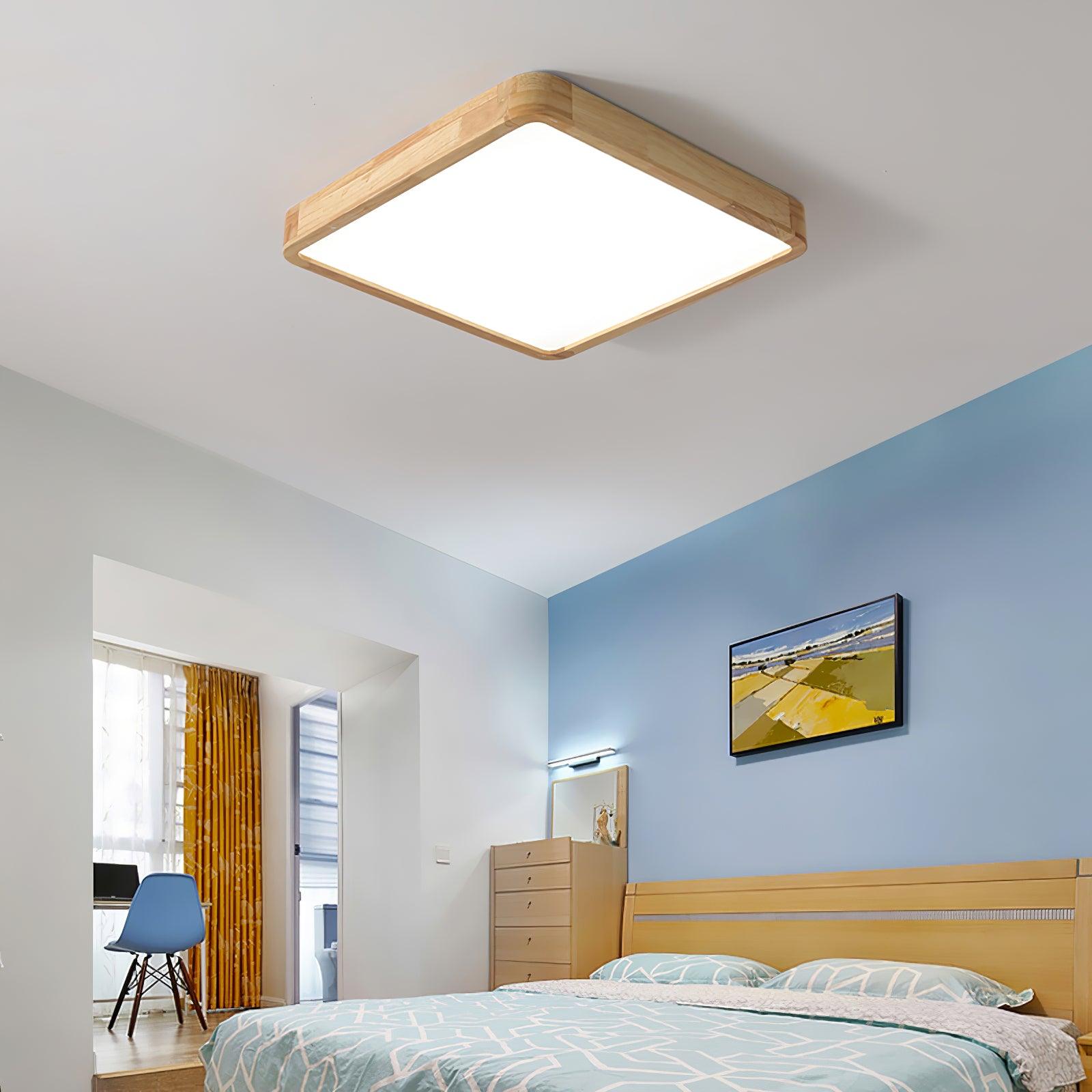 Wooden Geometric Ceiling Light - Blowlighting