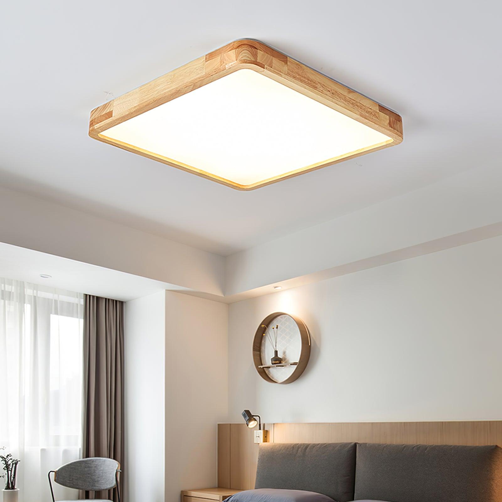 Wooden Geometric Ceiling Light - Blowlighting