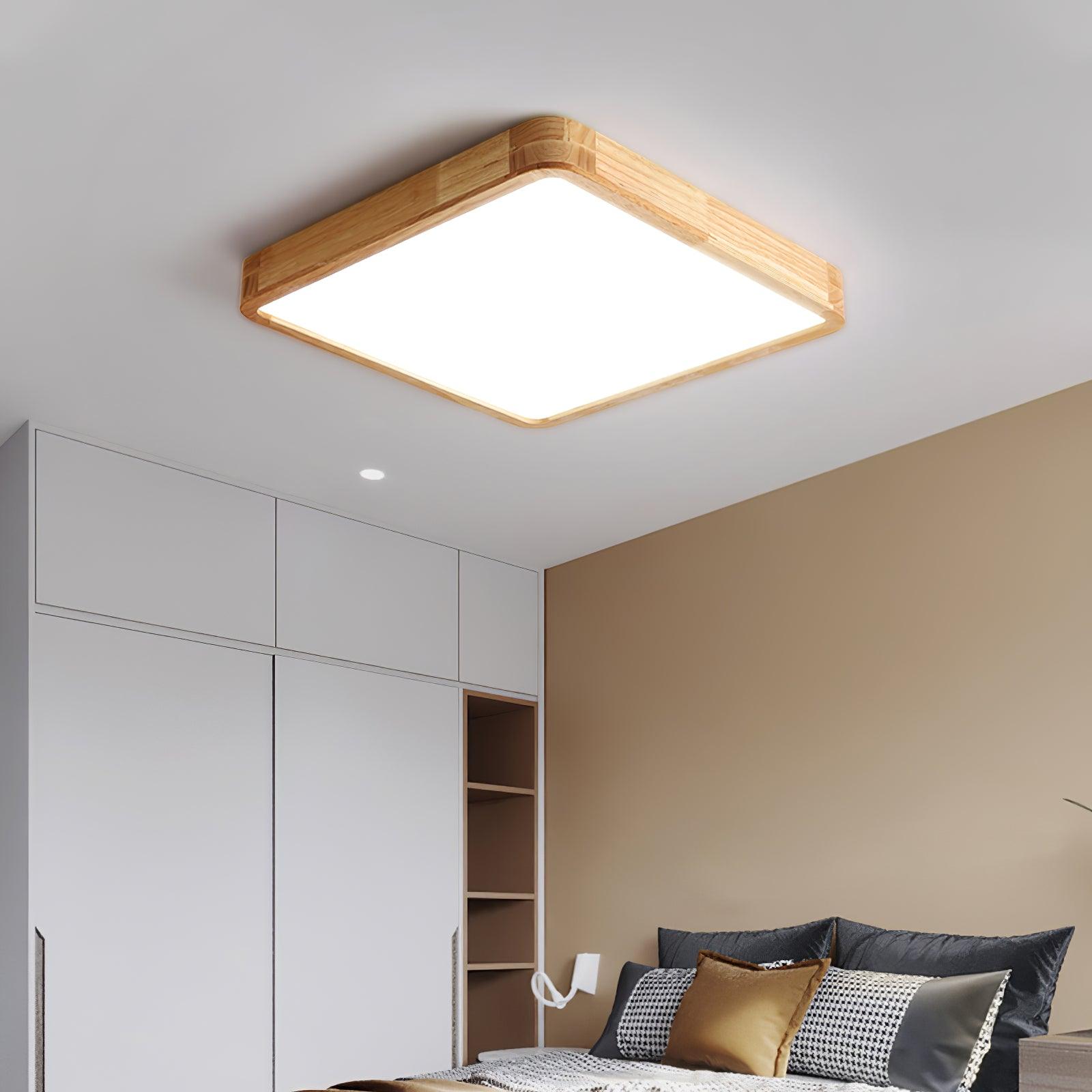 Wooden Geometric Ceiling Light - Blowlighting