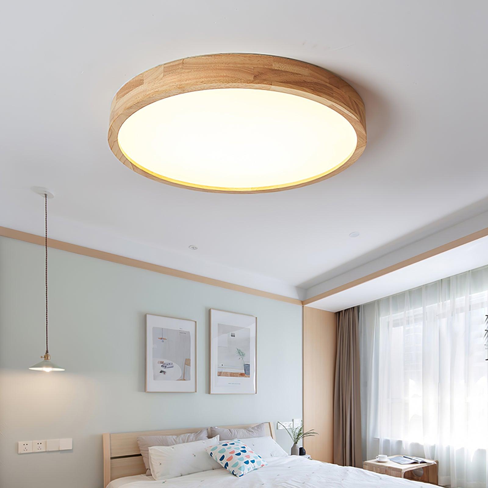 Wooden Geometric Ceiling Light - Blowlighting