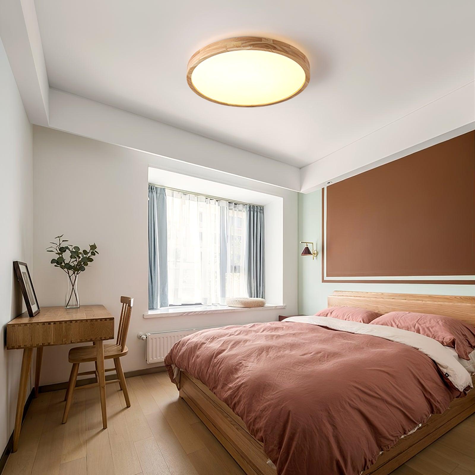 Wooden Geometric Ceiling Light - Blowlighting