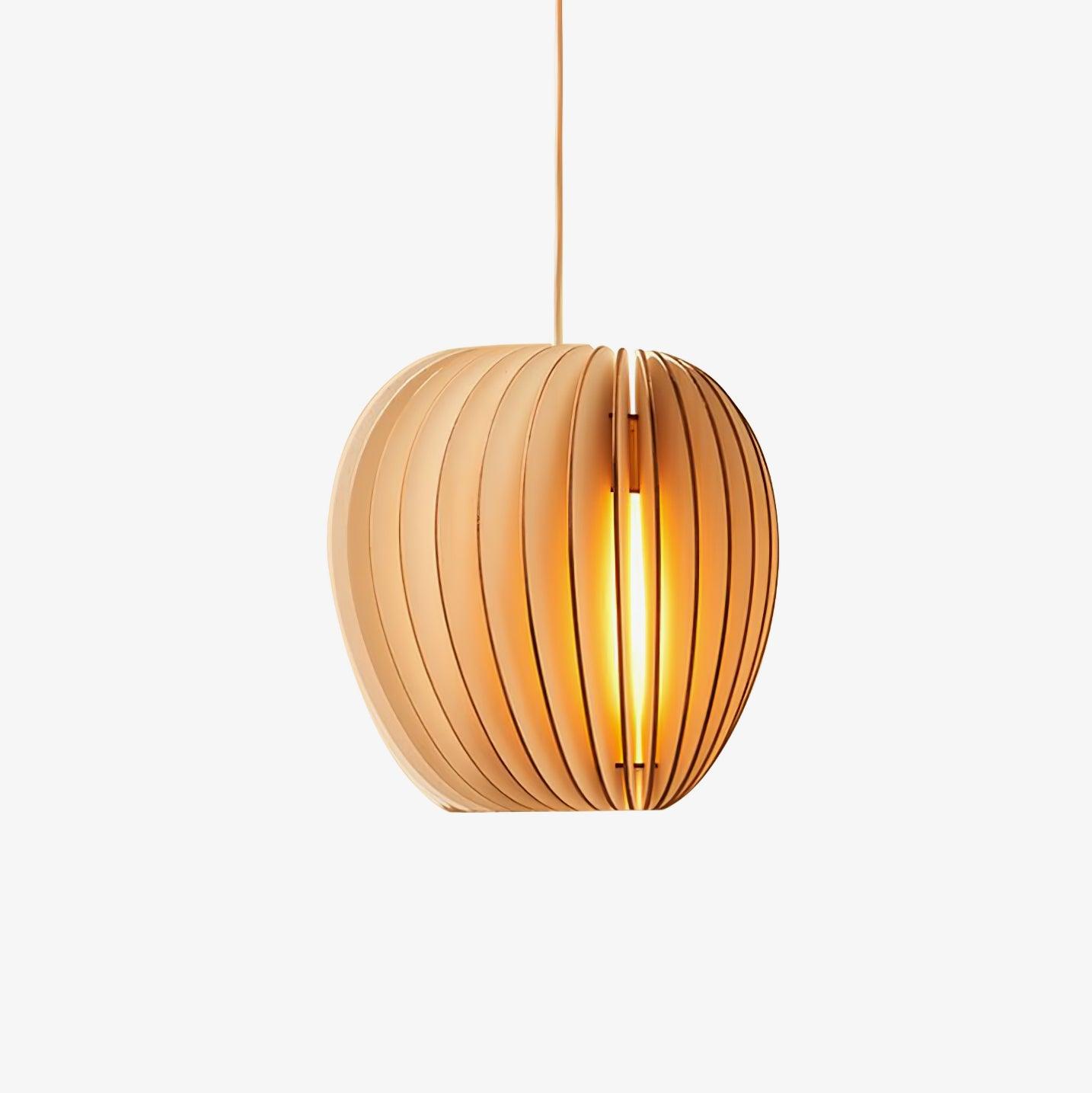 Wooden Orb Pendant Lamp - Blowlighting