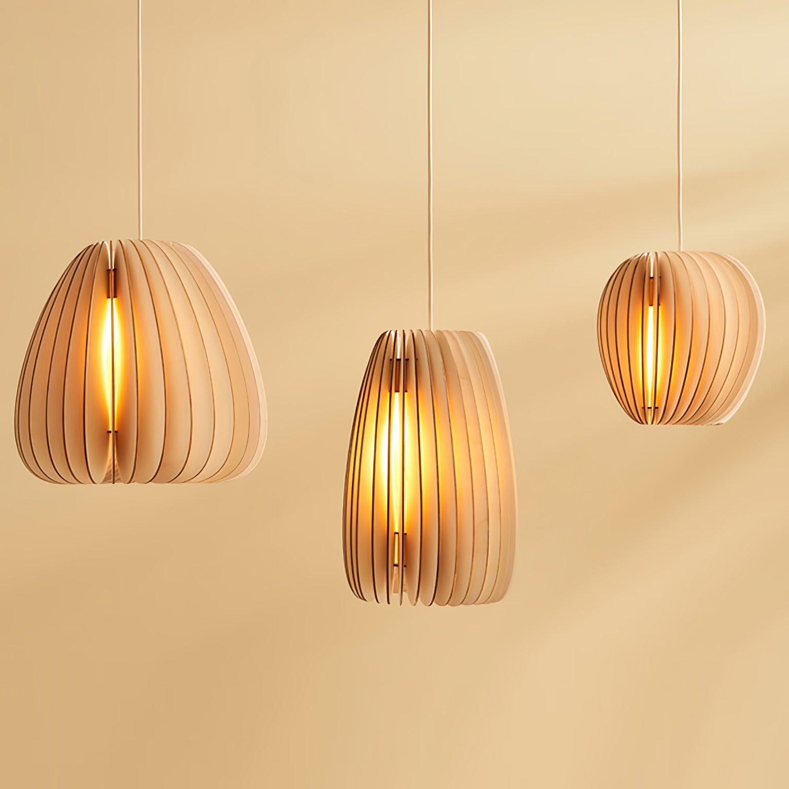 Wooden Orb Pendant Lamp - Blowlighting