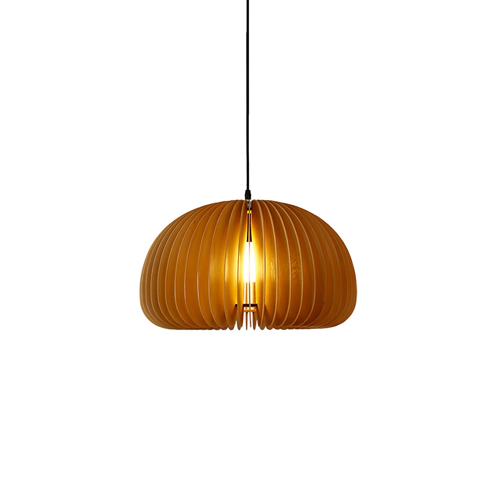 Wooden Orb Pendant Lamp - Blowlighting