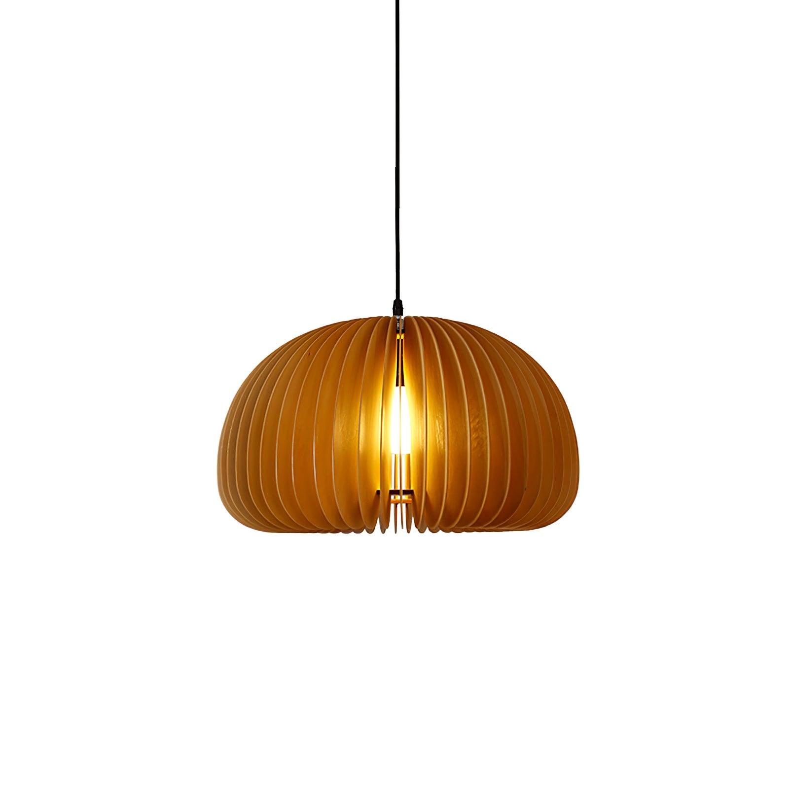 Wooden Orb Pendant Lamp - Blowlighting