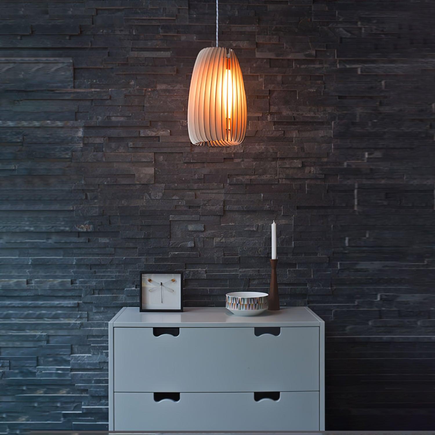 Wooden Orb Pendant Lamp - Blowlighting