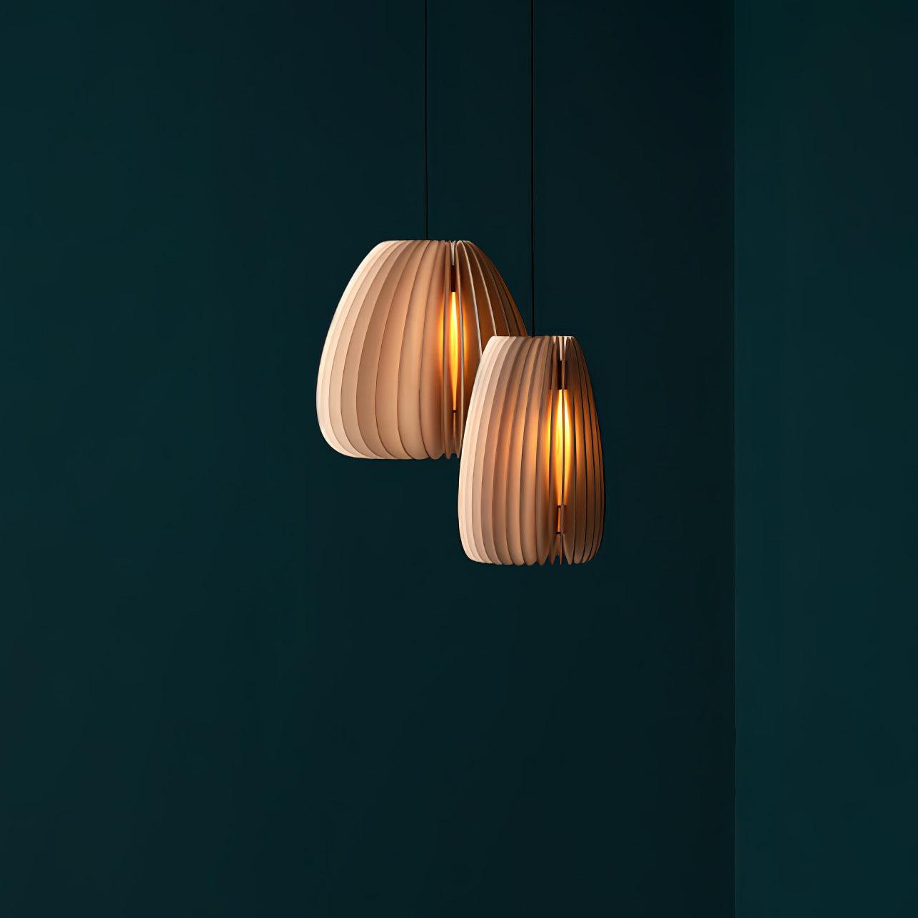 Wooden Orb Pendant Lamp - Blowlighting