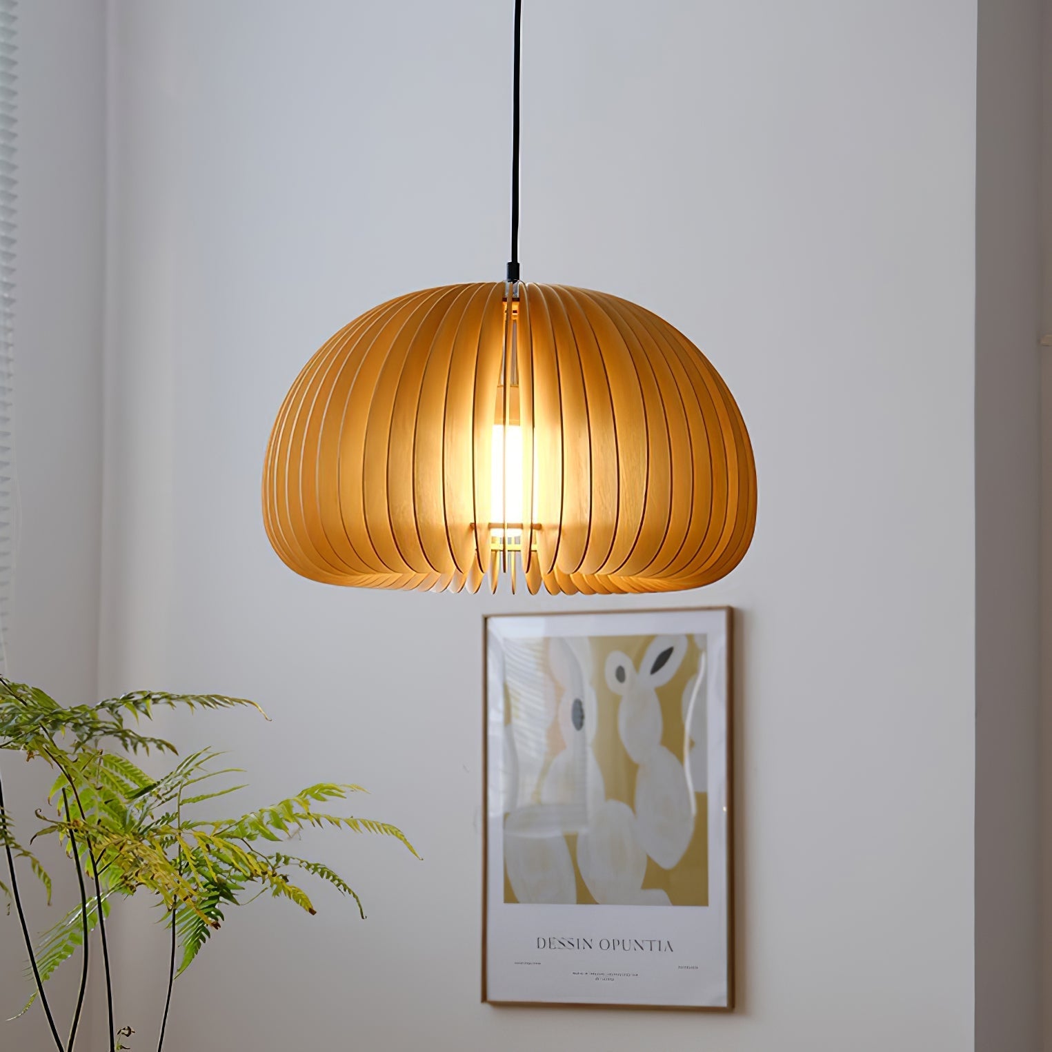 Wooden Pumpkin Pendant Lamp - Blowlighting