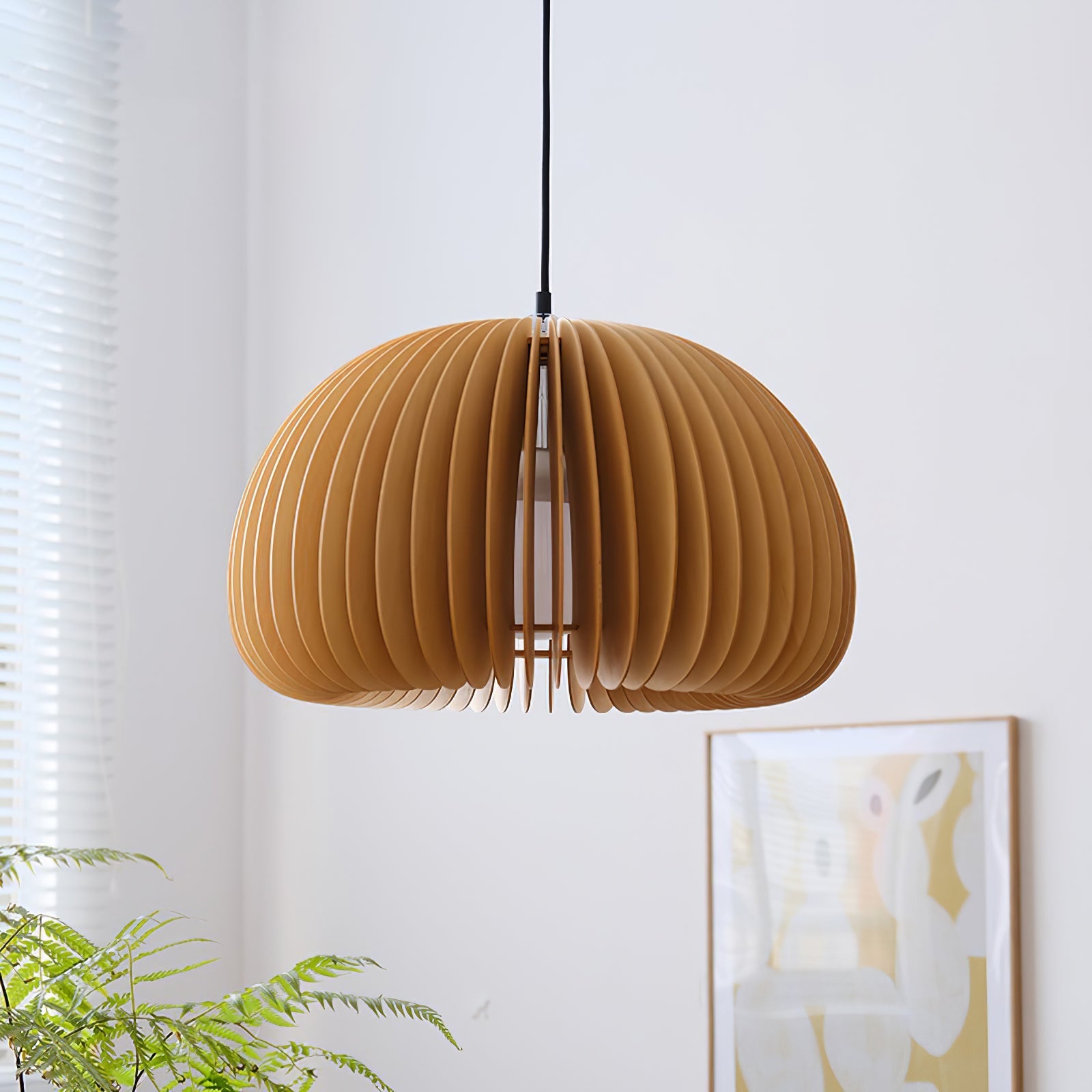 Wooden Pumpkin Pendant Lamp - Blowlighting