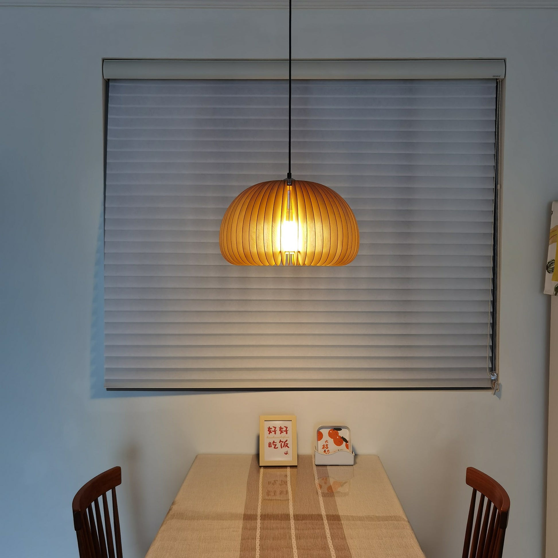 Wooden Pumpkin Pendant Lamp - Blowlighting
