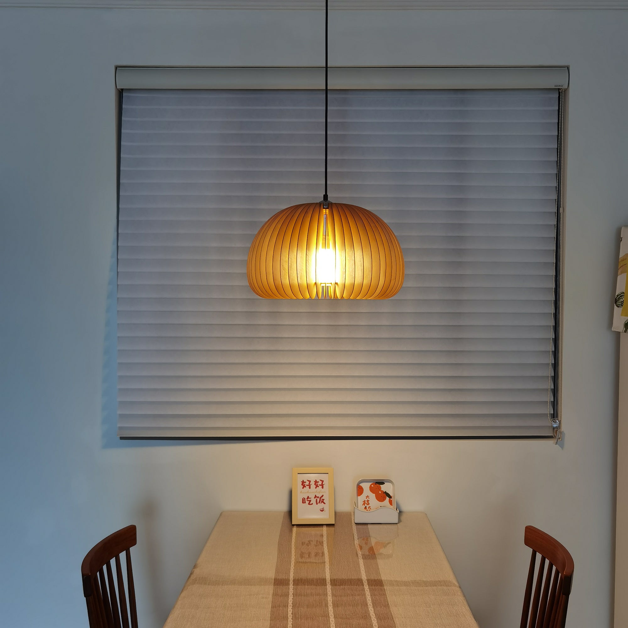Wooden Pumpkin Pendant Lamp - Blowlighting