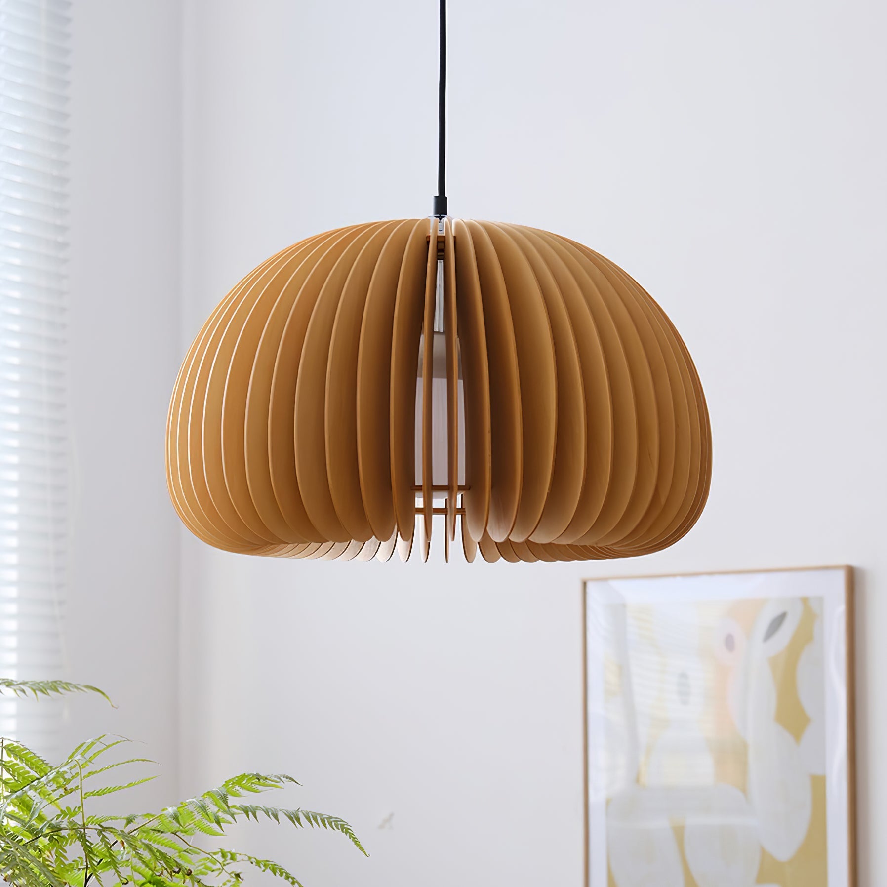 Wooden Pumpkin Pendant Lamp - Blowlighting