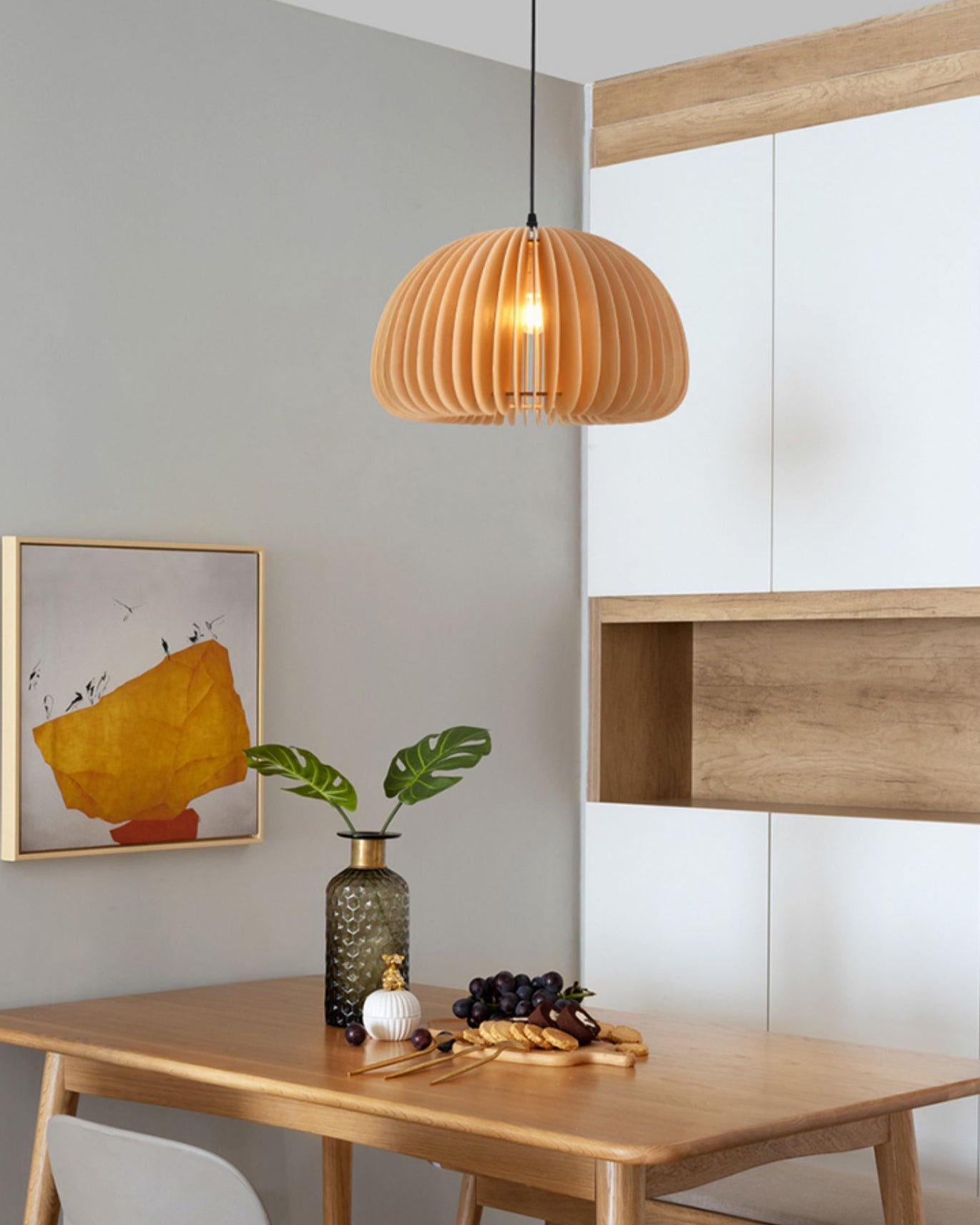 Wooden Pumpkin Pendant Lamp - Blowlighting