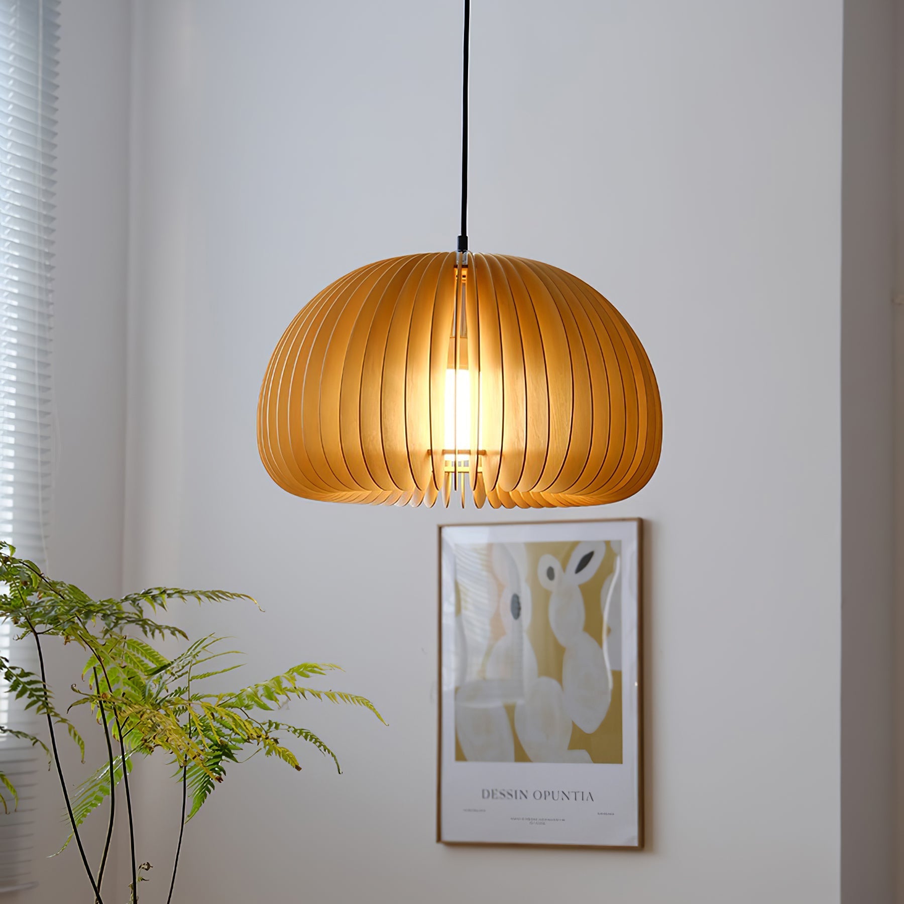 Wooden Pumpkin Pendant Lamp - Blowlighting