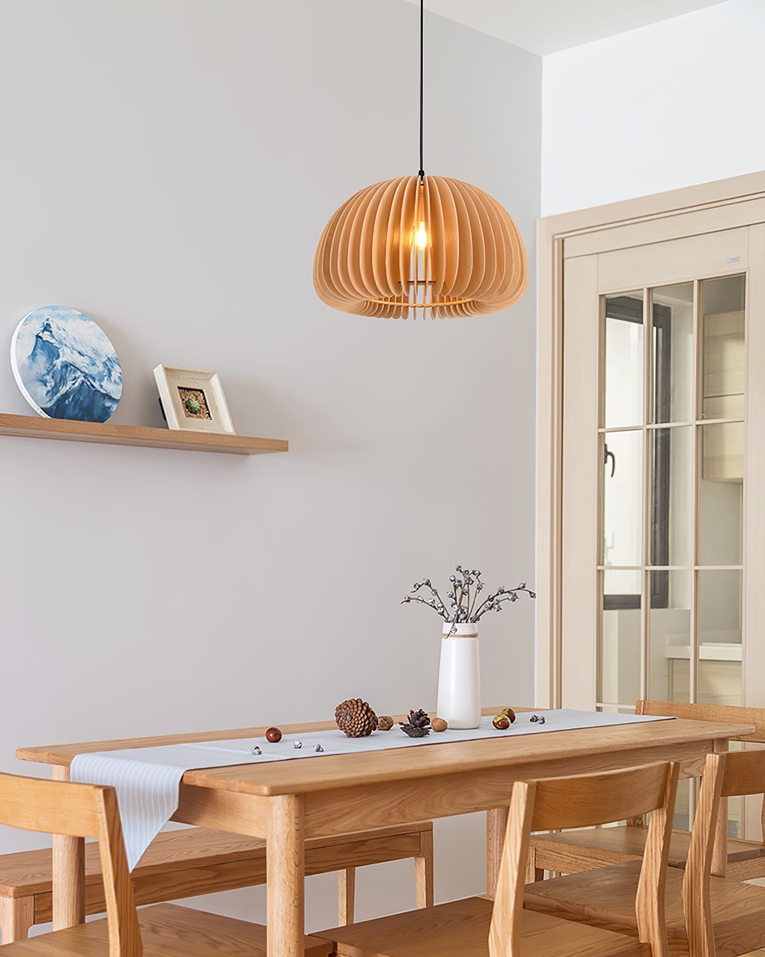 Wooden Pumpkin Pendant Lamp - Blowlighting