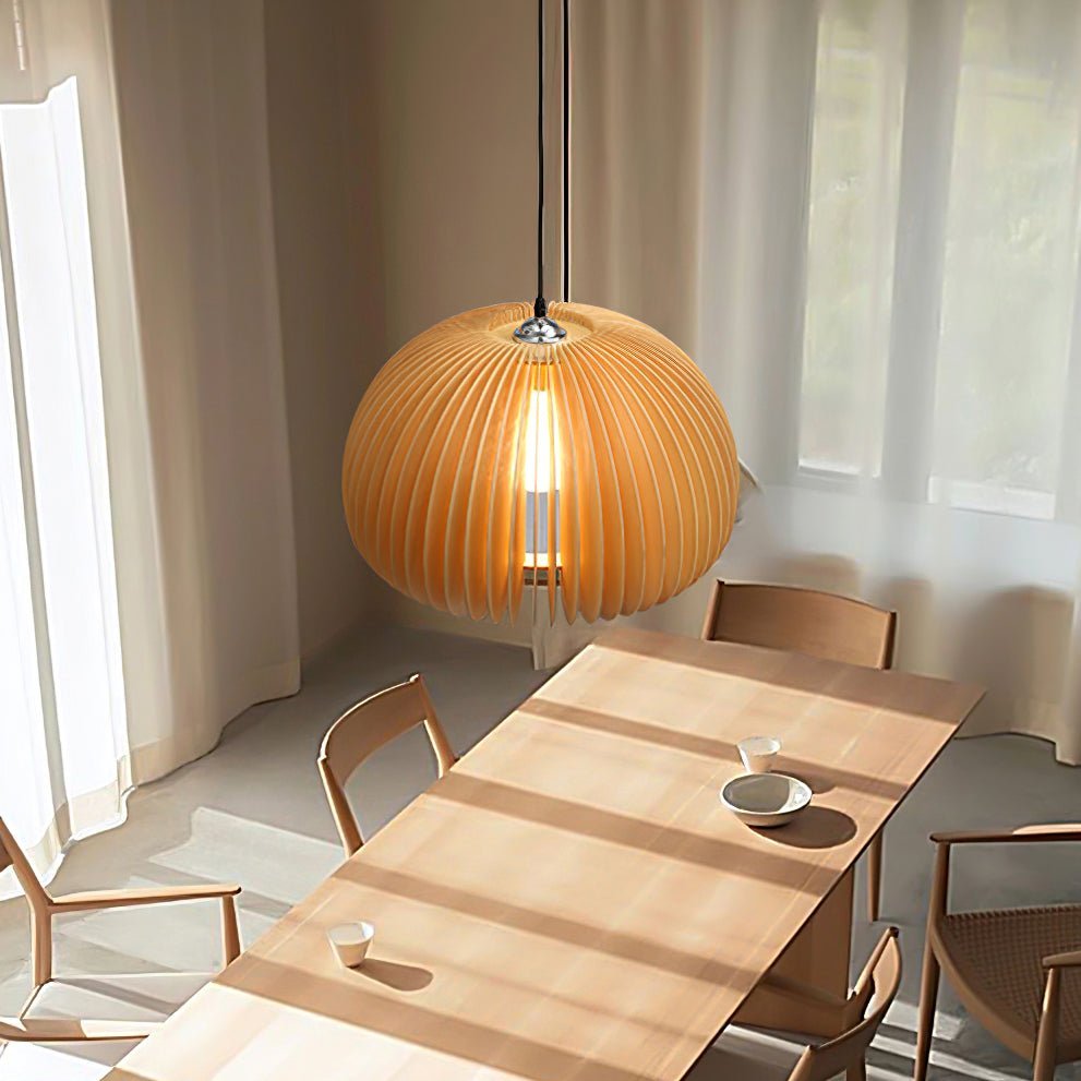 Wooden Pumpkin Pendant Lamp - Blowlighting