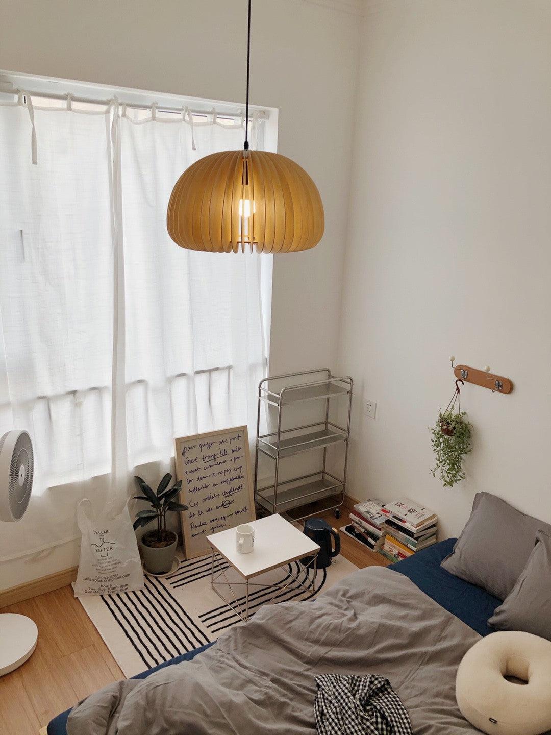 Wooden Pumpkin Pendant Lamp - Blowlighting
