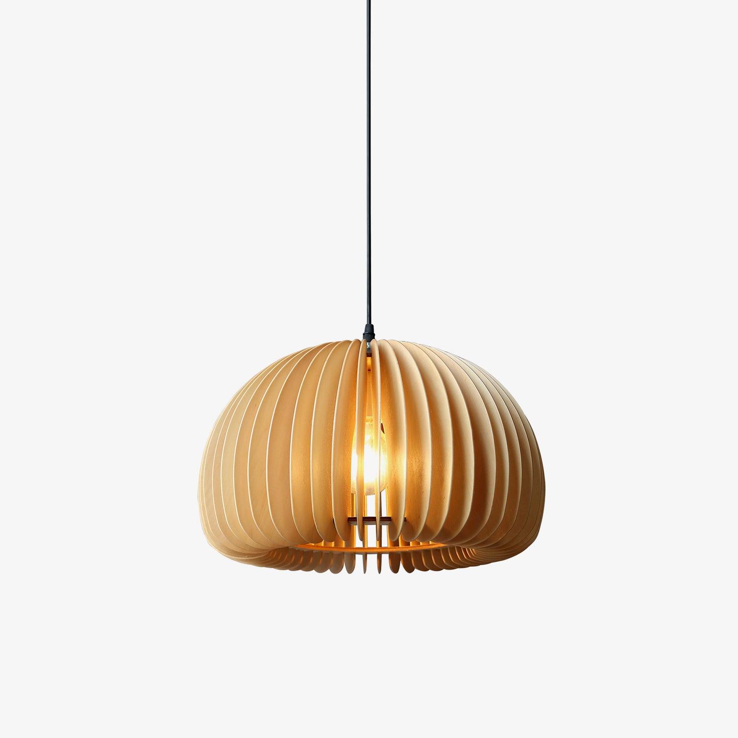 Wooden Pumpkin Pendant Lamp - Blowlighting