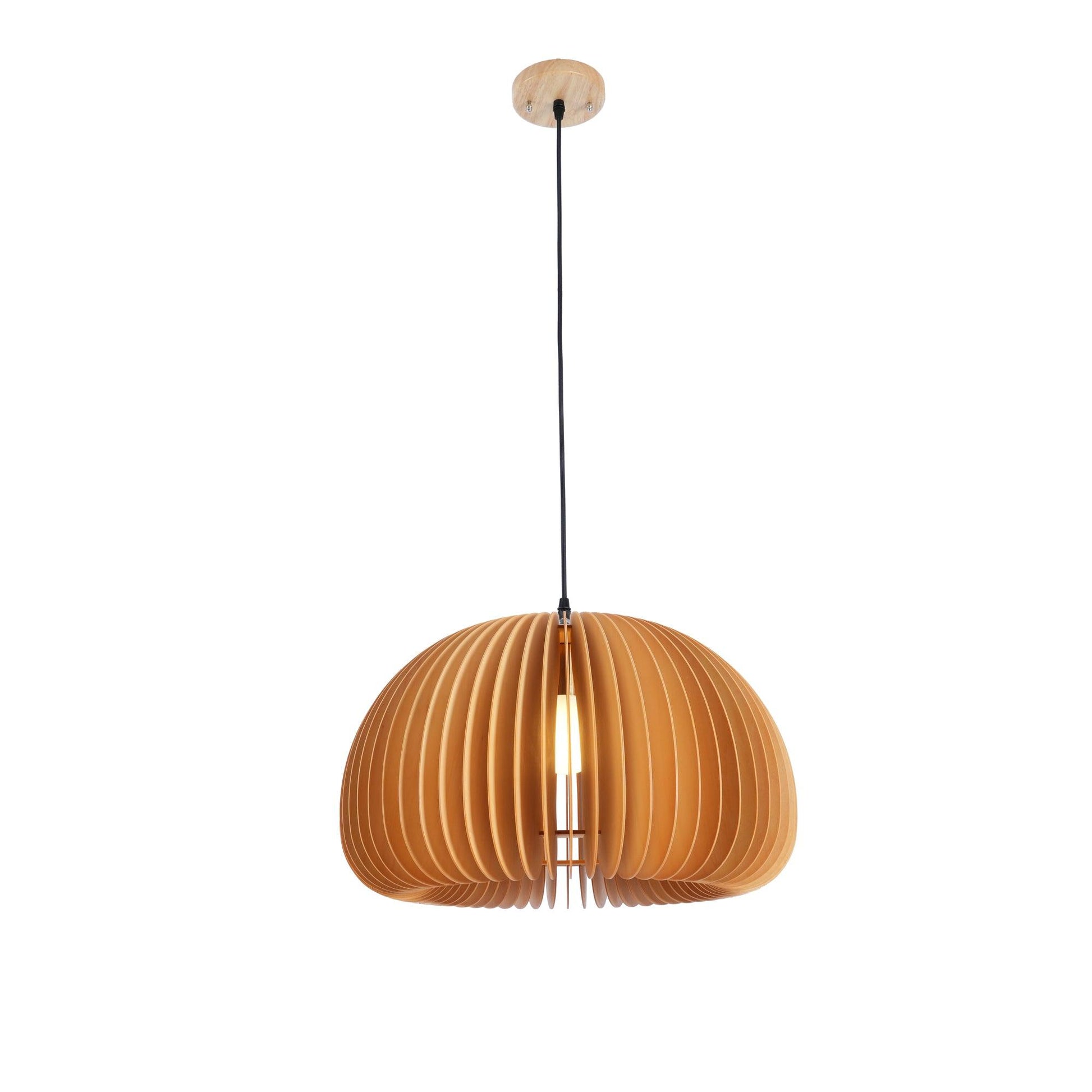 Wooden Pumpkin Pendant Lamp - Blowlighting