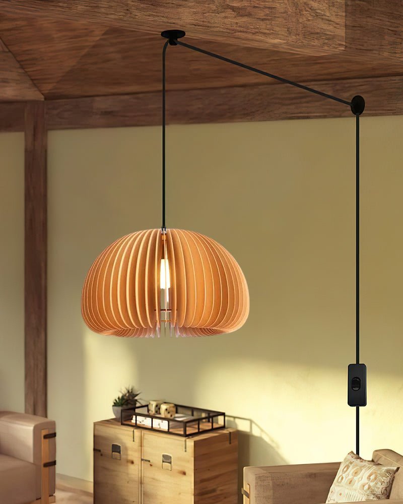 Wooden Pumpkin Swag Lights - Blowlighting