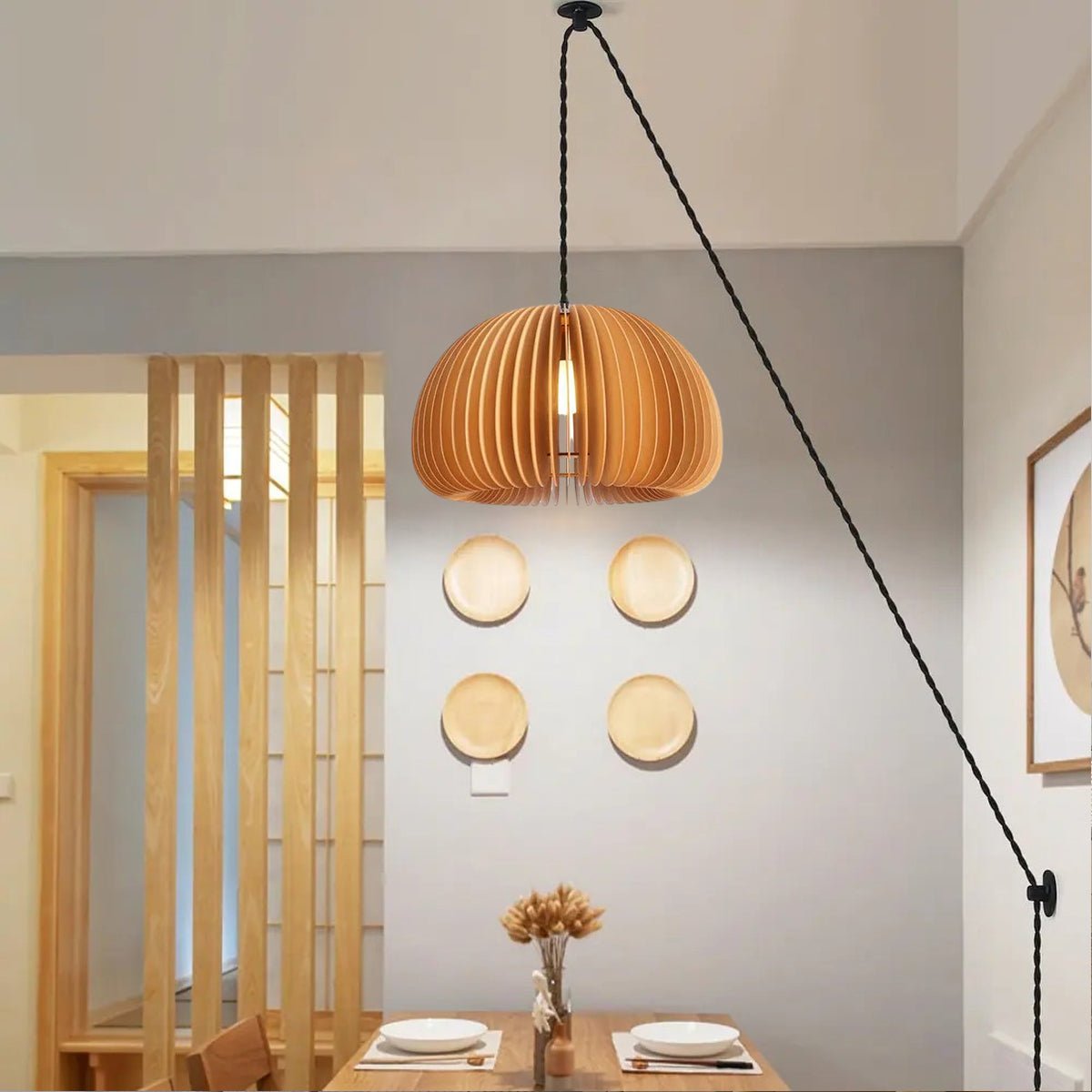 Wooden Pumpkin Swag Lights - Blowlighting