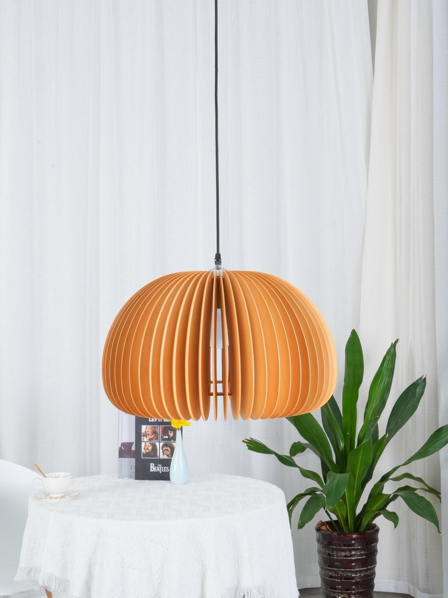 Wooden Pumpkin Swag Lights - Blowlighting