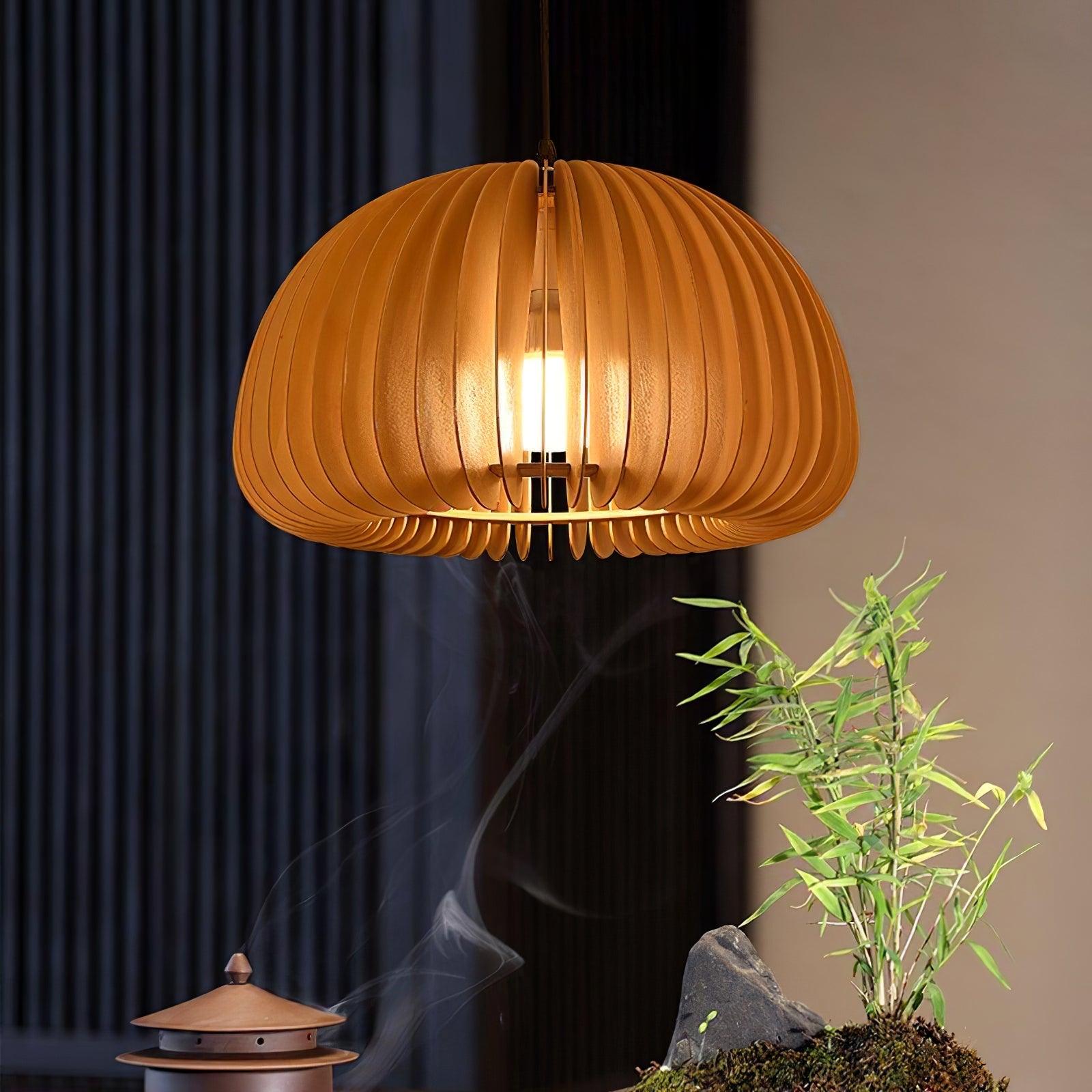 Wooden Pumpkin Swag Lights - Blowlighting