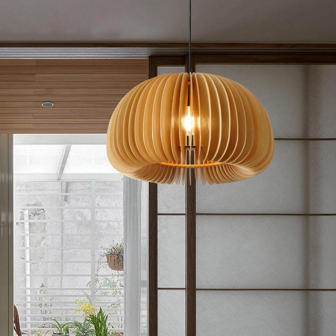 Wooden Pumpkin Swag Lights - Blowlighting