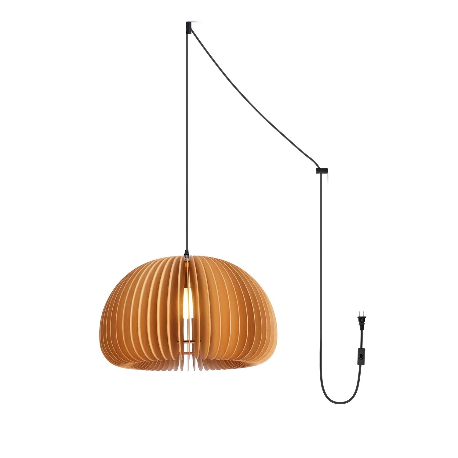 Wooden Pumpkin Swag Lights - Blowlighting
