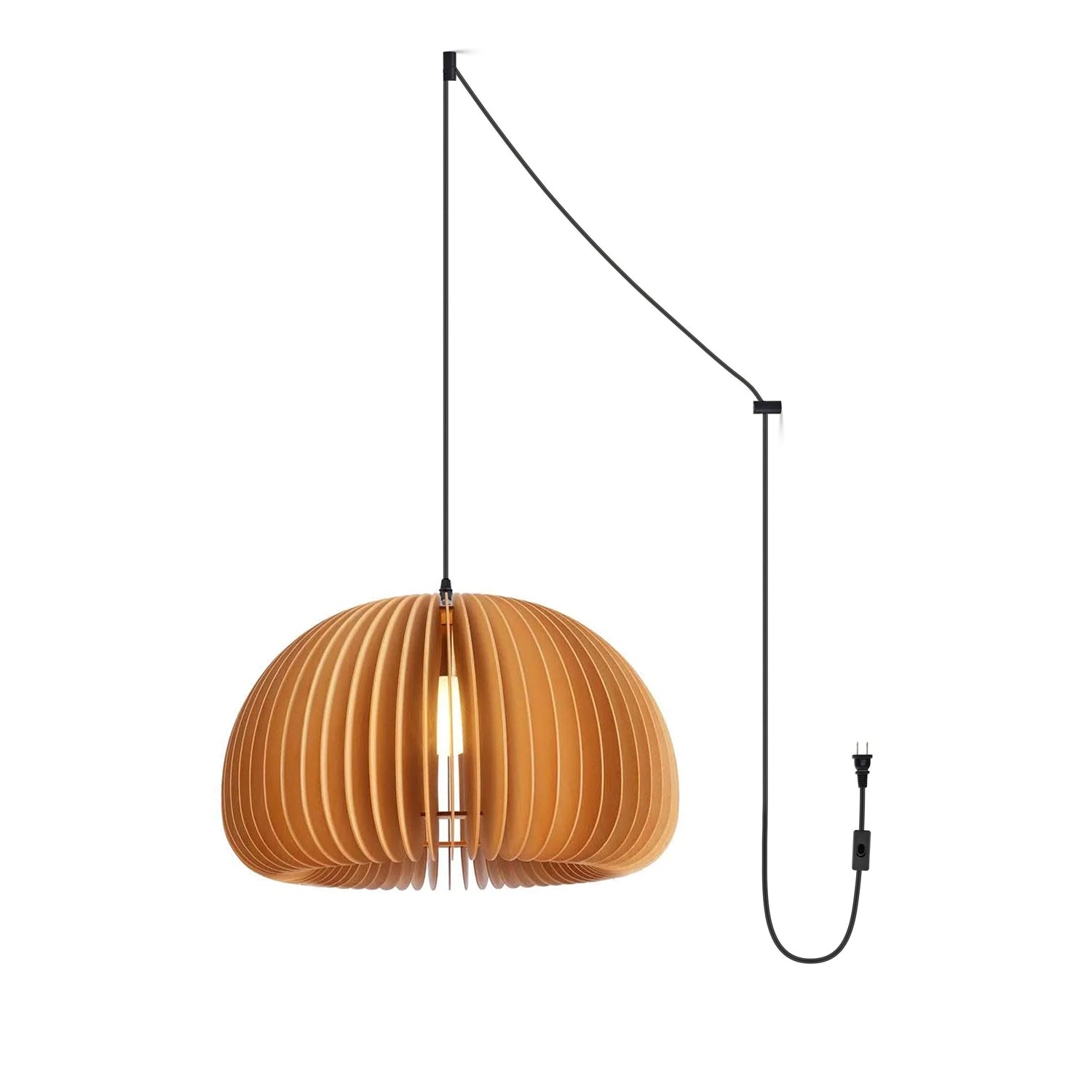 Wooden Pumpkin Swag Lights - Blowlighting