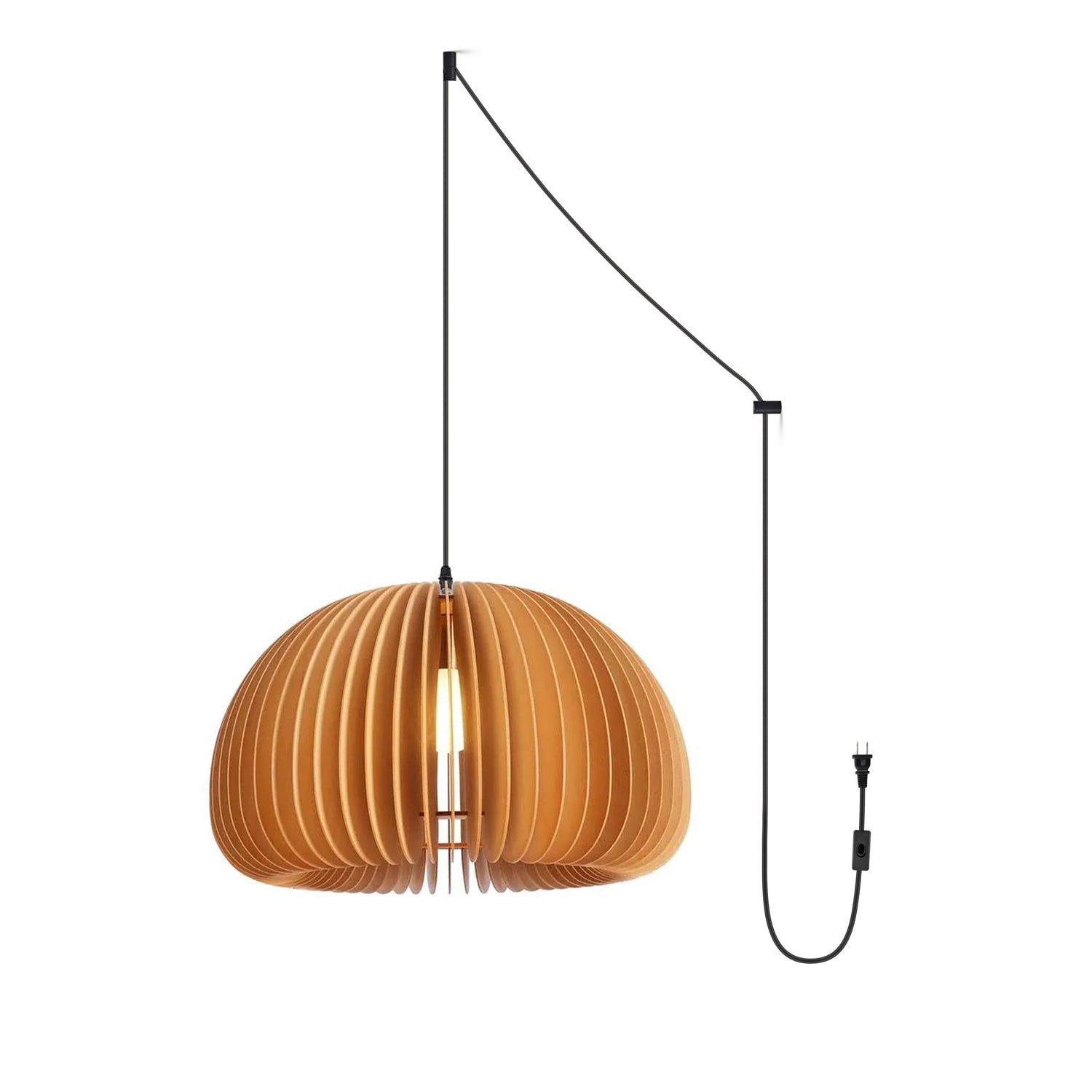 Wooden Pumpkin Swag Lights - Blowlighting